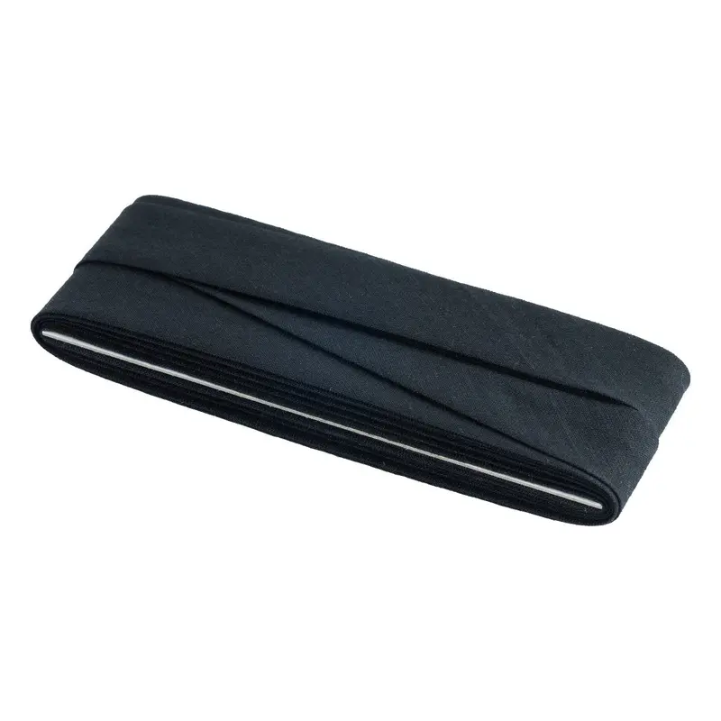 100% Cotton Bias Binding Black 1