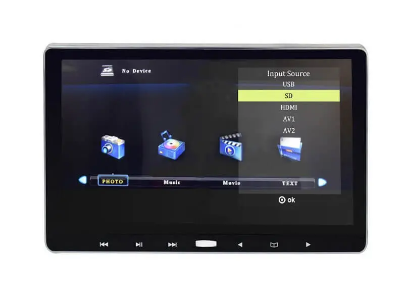 11.6'' Touch Button Car Headrest Monitor 1