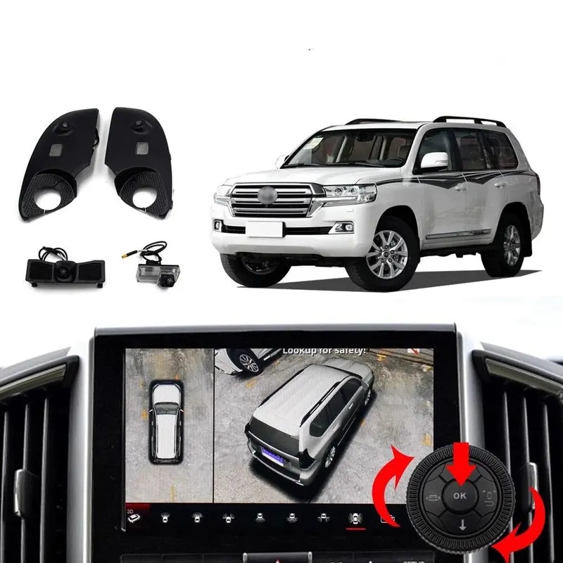3D Car Cam Around View 360 Camera  For Toyota Land Cruiser 150, Land Cruiser 2000 1