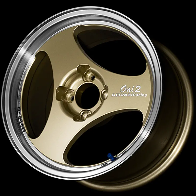 Advan Oni2 14X5.5 / +45 Offset / 4X100 / 63Mm Bore / Machining And Champagne Gold 1
