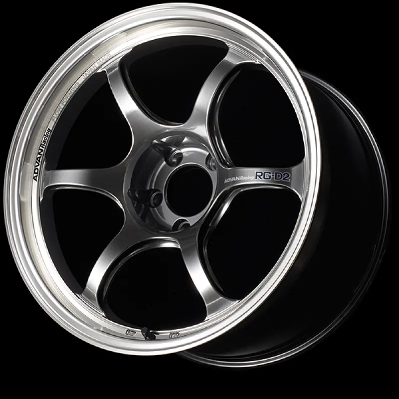 Advan Rg-D2 17X7.5 / +35 Offset / 4X98 / 58Mm Bore / Machining And Racing Hyper Black 1