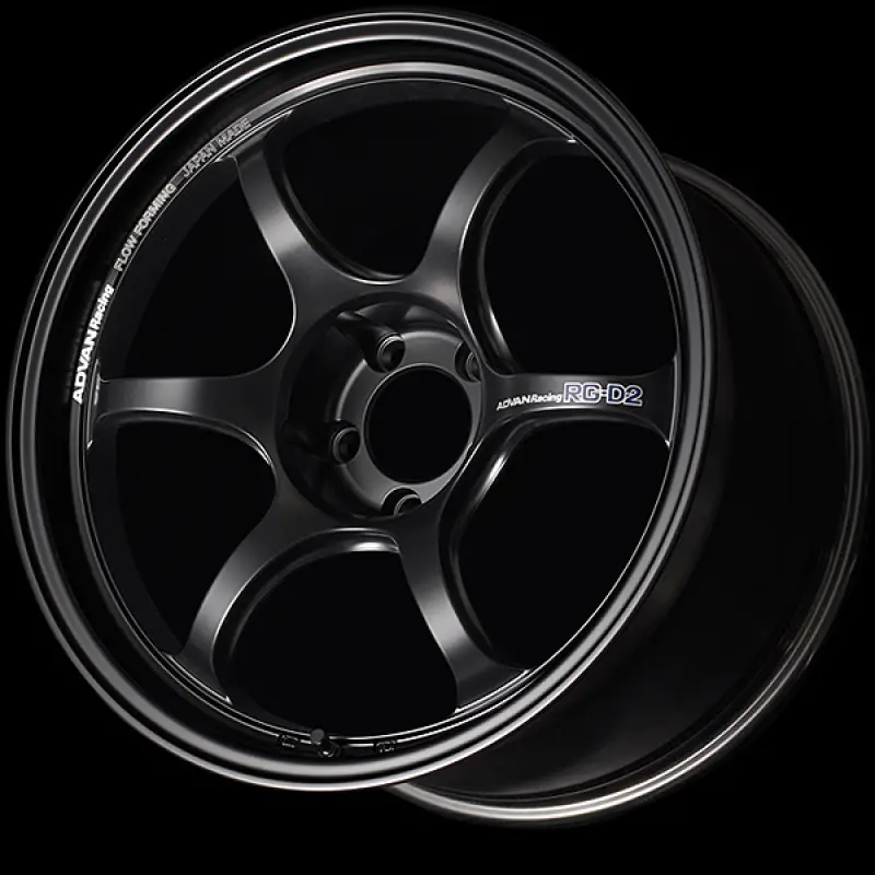 Advan Rg-D2 18X8.5 / +42 Offset / 5X112 / 66.5Mm Bore / Semi Gloss Black 1