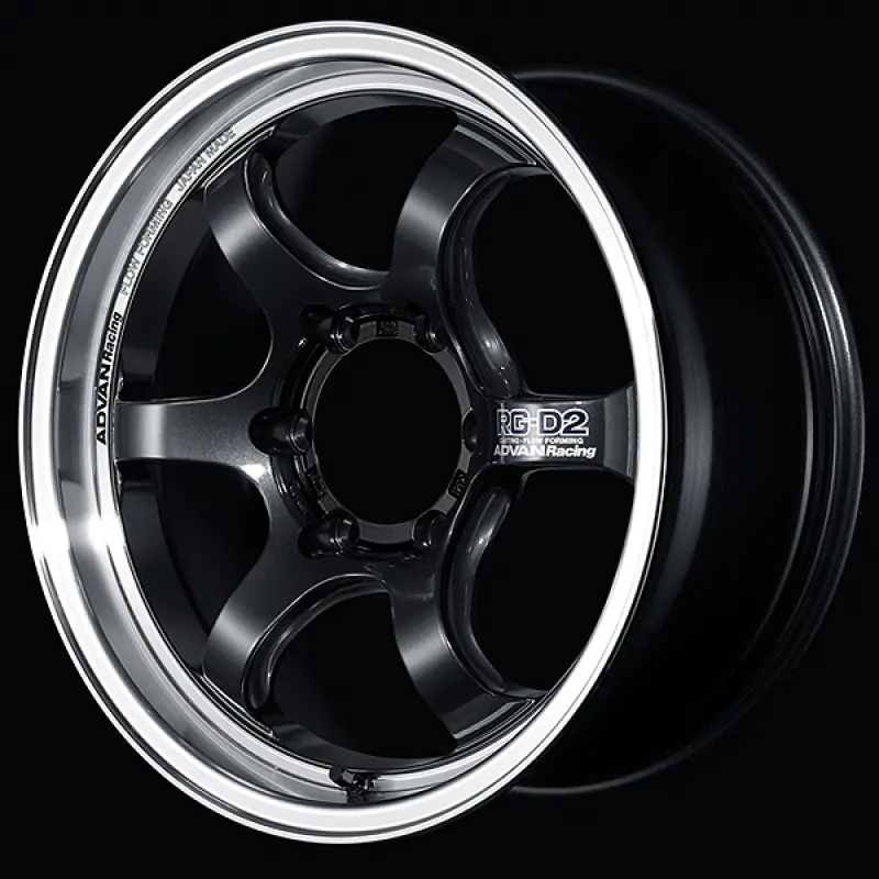 Advan Rg-D2 For Truck 17X8.0 / +20 Offset / 6X139.7 / 112Mm Bore / Machining And Black Gunmetallic 1