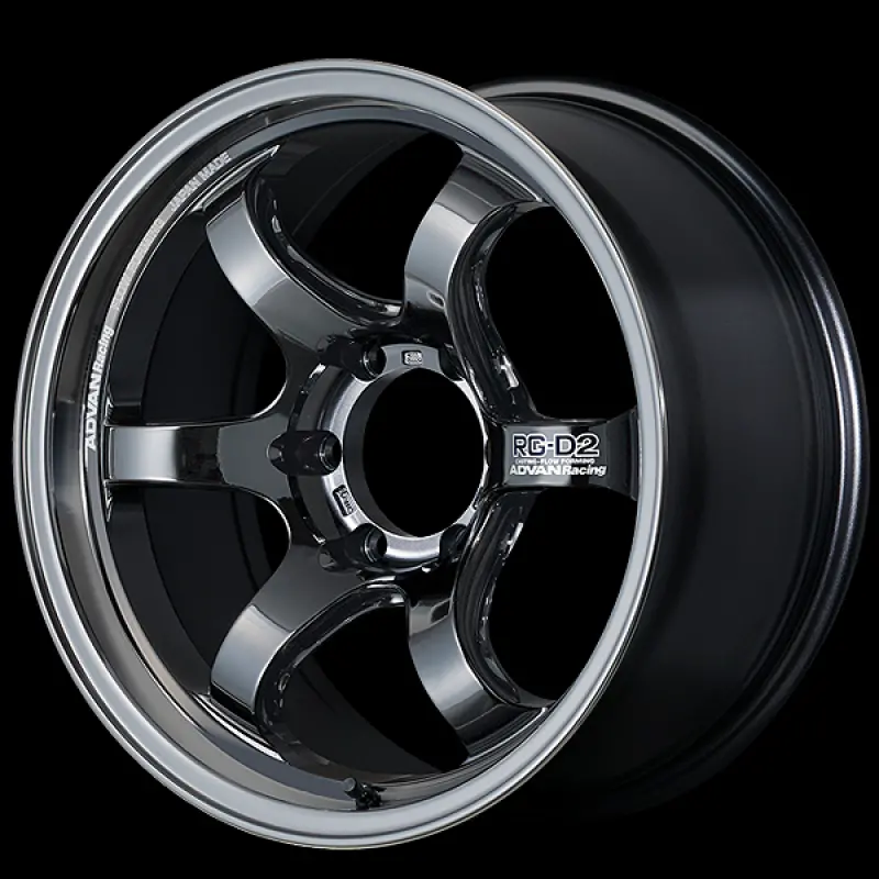 Advan Rg-D2 For Truck 18X9.0 / +00 Offset / 6X139.7 / 112Mm Bore / Black Chrome 1