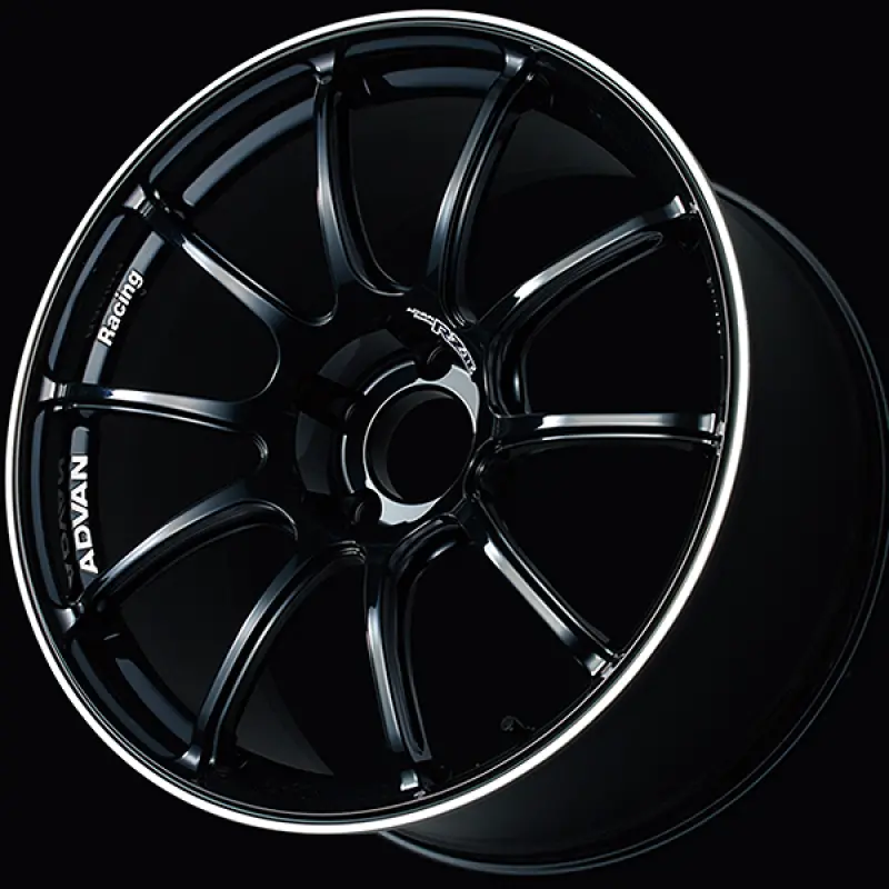 Advan Rzii 16X7.5 / +40 Offset / 4X100 / 63Mm Bore / Racing Gloss Black And Ring 1