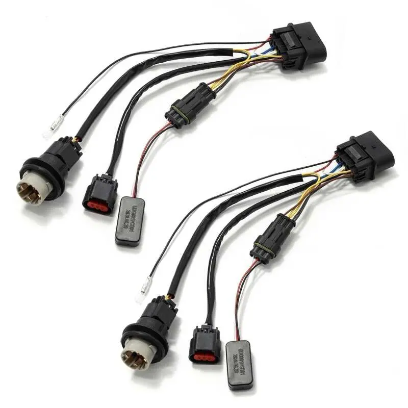 Alpharex 13-18 Ram 1500 Wiring Adapter Stock Proj Headlight To Alpharex Headlight Converters 2