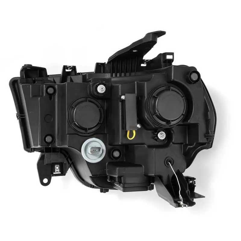 Alpharex 19-21 Ram 2500 Luxx Led Proj Headlights Plank Style Alpha Blk W/Activ Light/Seq Signal/Drl 2