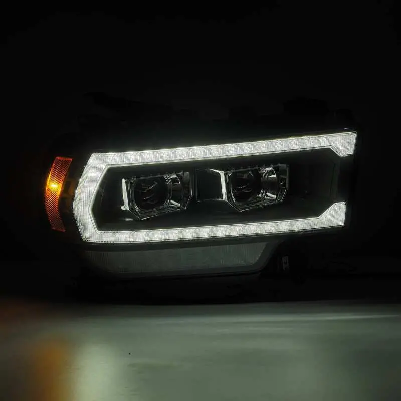 Alpharex 19-21 Ram 2500 Pro-Series Projector Headlights Plank Style Black W/Activation Light 2