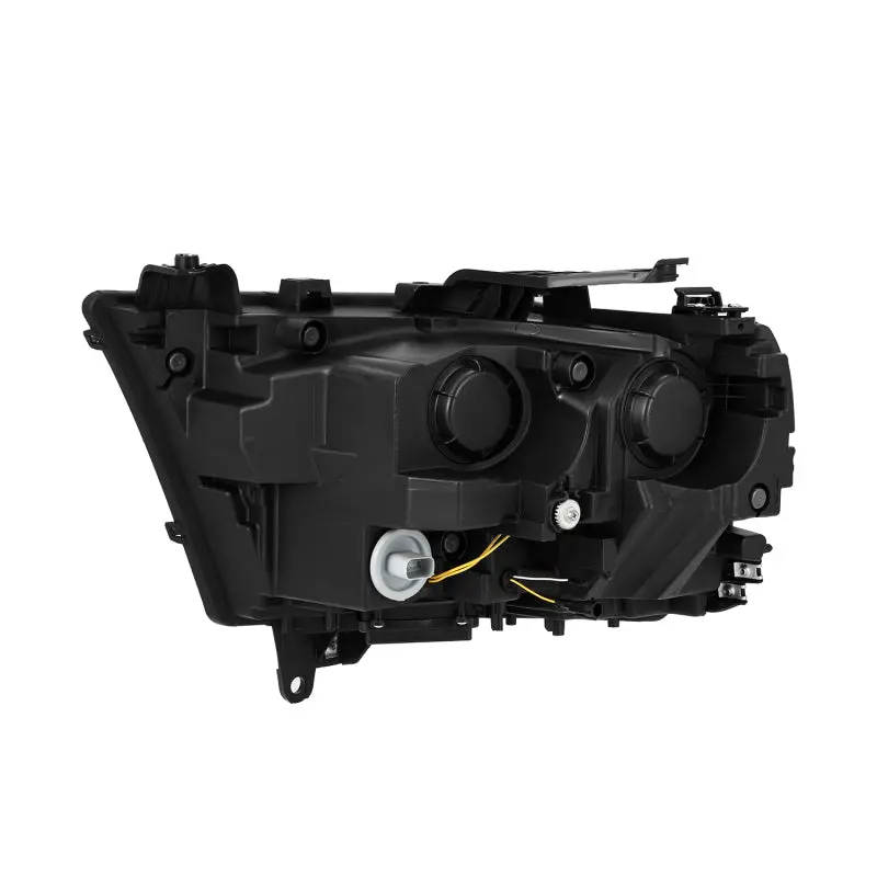 Alpharex 19-22 Dodge Ram 1500 Luxx Led Proj Headlights Black W/Seq Activation Light/Seq Signal/Drl 1