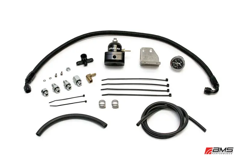 Ams Performance 08-15 Mitsubishi Evo X Fuel Pressure Regulator Kit - Black 1