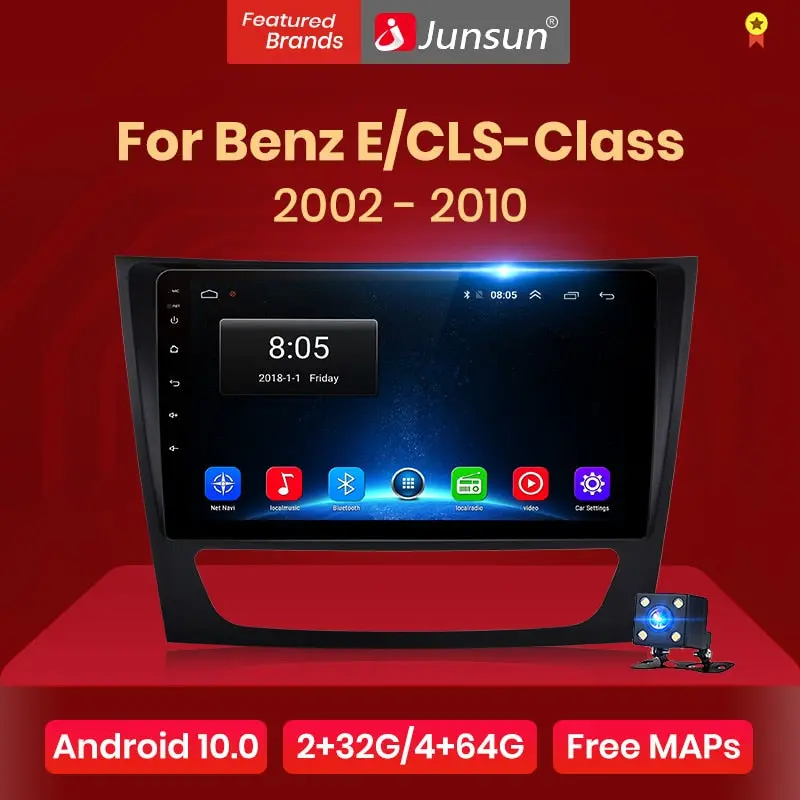 Android 10.0 Carplay Car Radio Multimedia Video Player Auto Stereo Gps For Mercedes Benz W211 2002-2010 2 Din Dvd 1