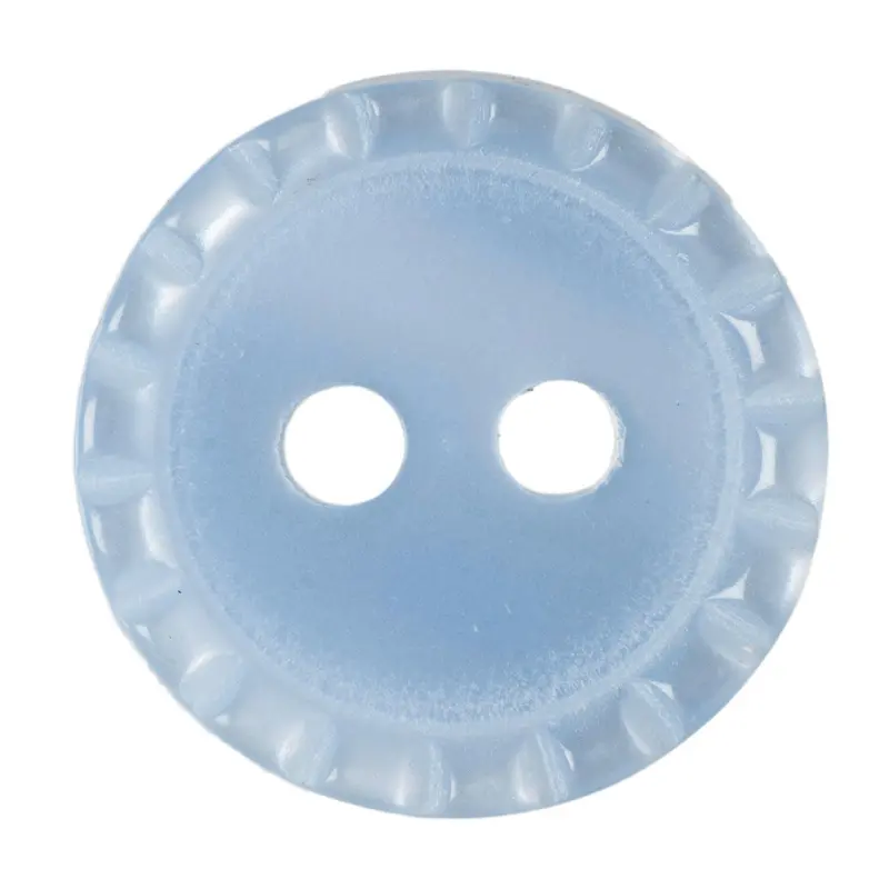 Baby Blue Crimped Edge Buttons 1