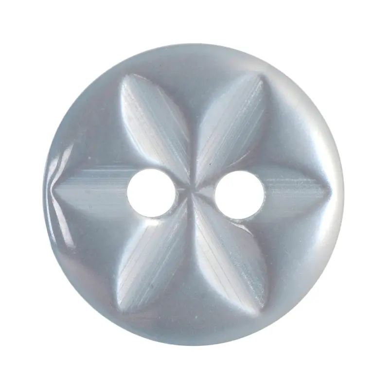 Baby Blue Flower Pattern Buttons 1