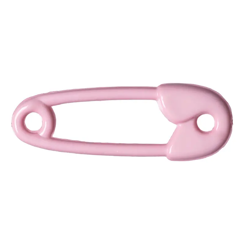 Baby Pink Novelty Safety Pin Buttons 1