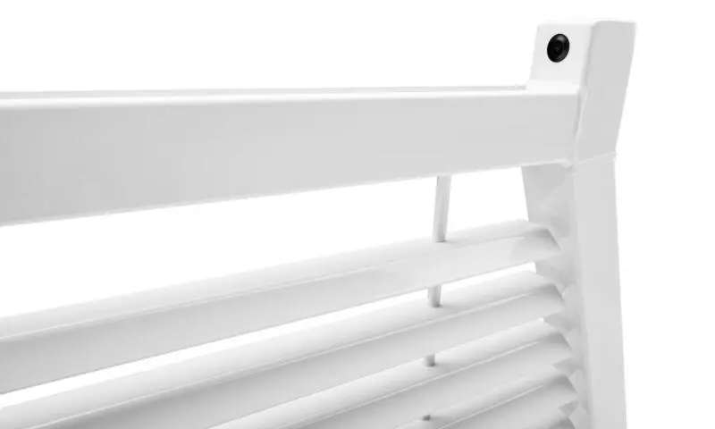 Backrack 17-20 Ford F-250/350/450 Sd Louvered Rack Frame Only (Req. Hw) - White 2