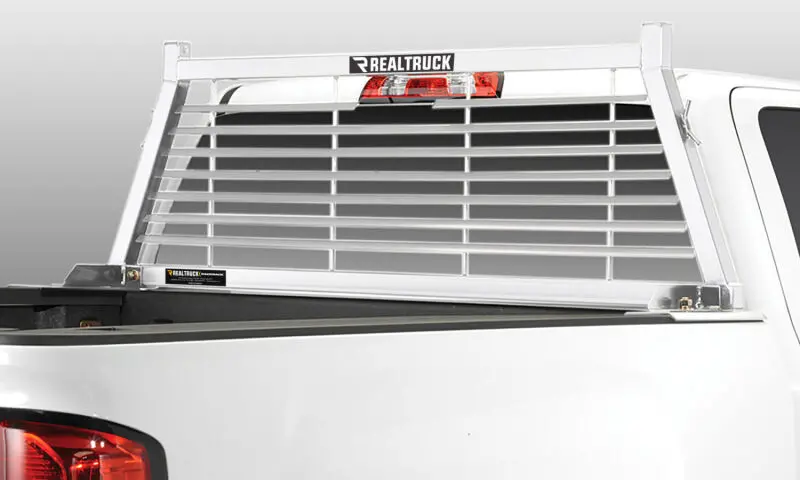 Backrack 19-23 Chev/Gmc Silverado/Sierra 1500 (New Body) Louvered Rack Frame Only (Req. Hw) - White 1