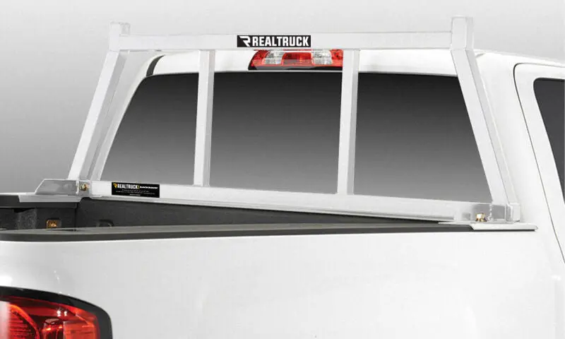 Backrack 19-23 Chev/Gmc Silverado/Sierra 1500 (New Body) Open Rack Frame Only (Req. Hw) - White 1