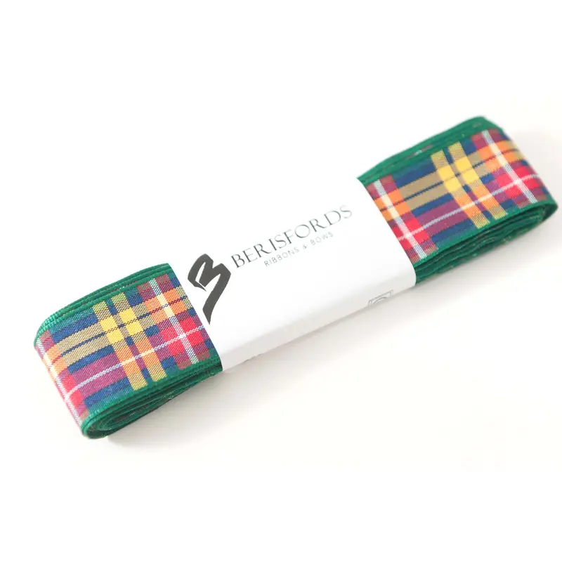 Berisfords 5M Pack Buchanan Tartan Ribbon 1