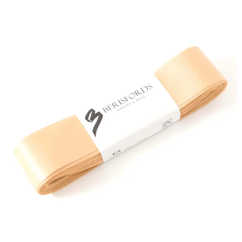 Berisfords 5M Pack Honey Gold Satin Ribbon 1