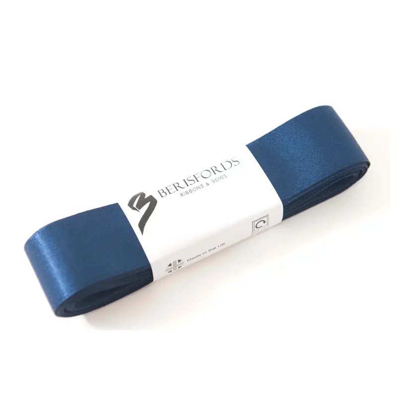 Berisfords 5M Pack Navy Satin Ribbon 1