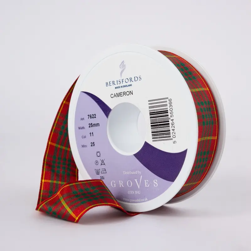 Berisfords Cameron Tartan Ribbon 1