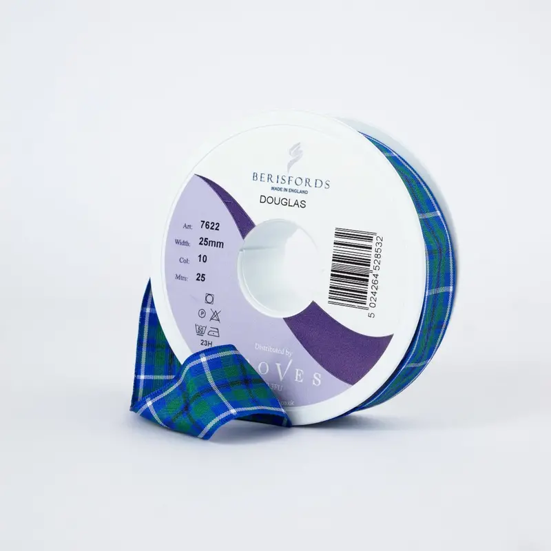 Berisfords Douglas Tartan Ribbon 1
