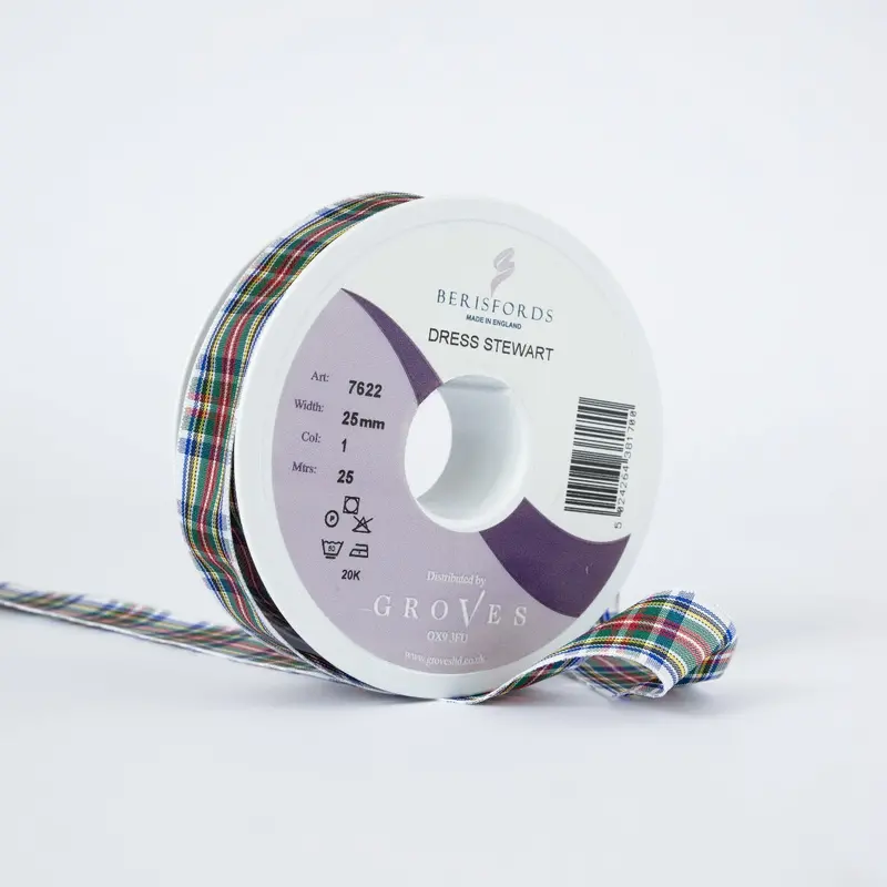 Berisfords Dress Stewart Tartan Ribbon 1