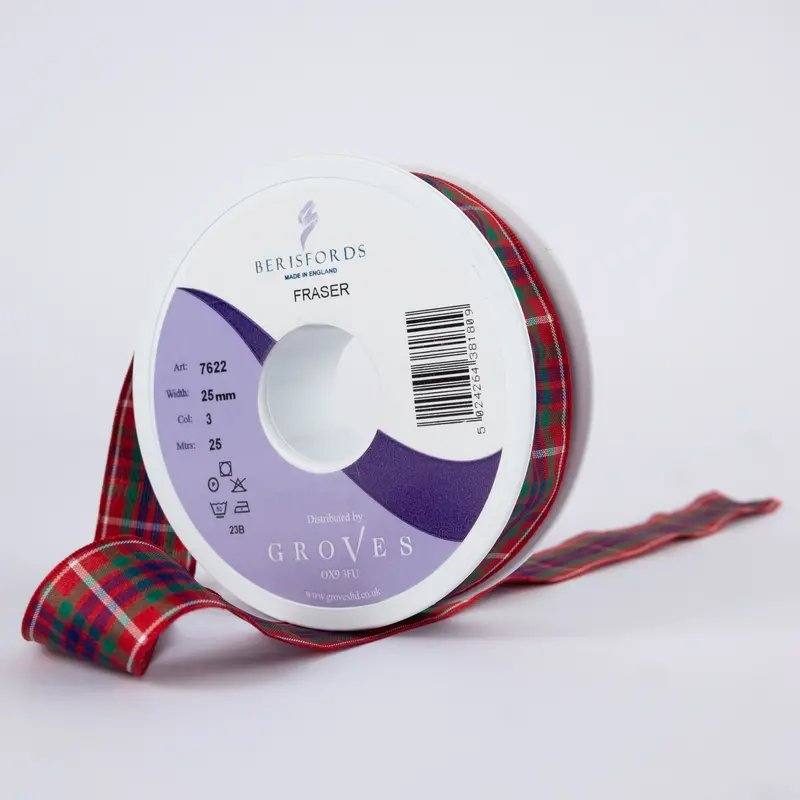 Berisfords Frazer Tartan Ribbon 1