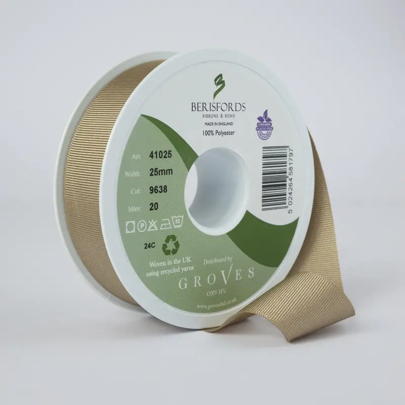 Berisfords Grosgrain Ribbon - Bone 1