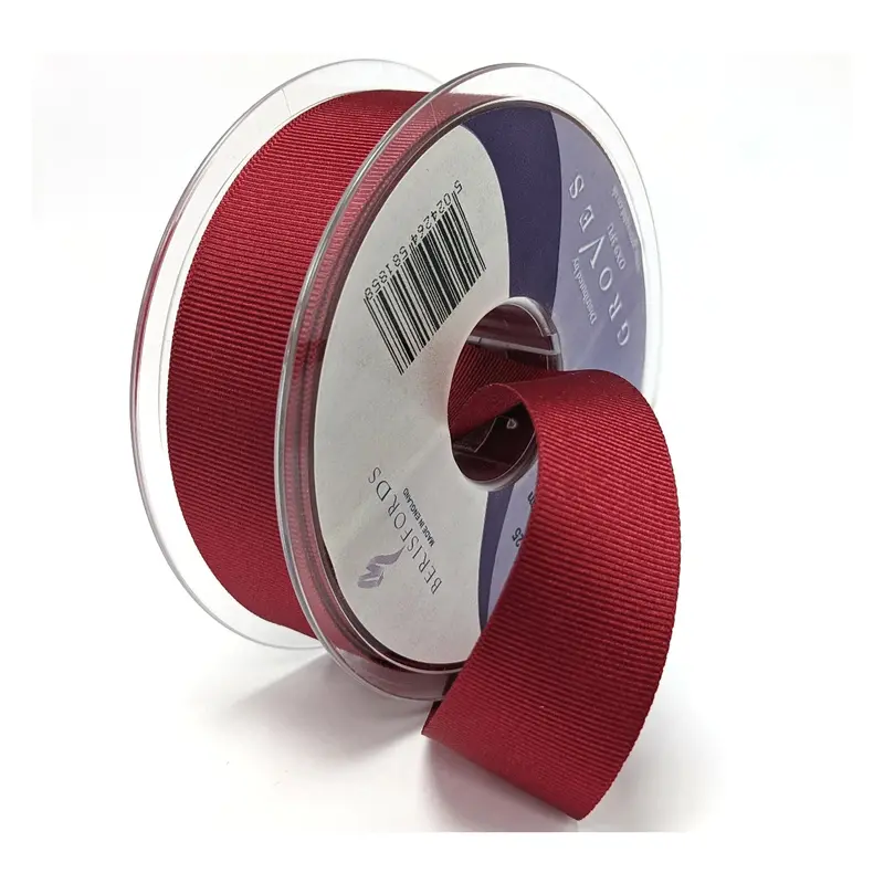 Berisfords Grosgrain Ribbon - Cardinal 20M Roll 1