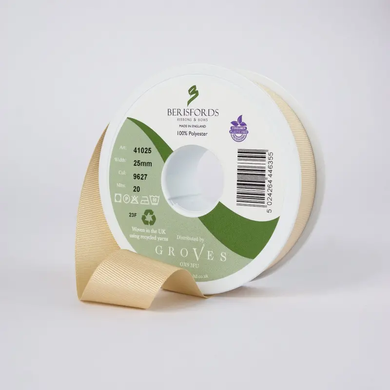 Berisfords Grosgrain Ribbon - Cream 1