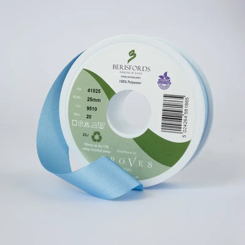 Berisfords Grosgrain Ribbon - Sky Blue 1