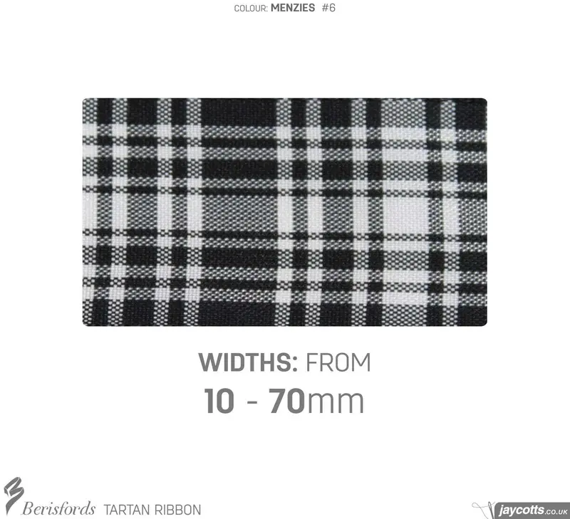 Berisfords Menzies Tartan Ribbon 2