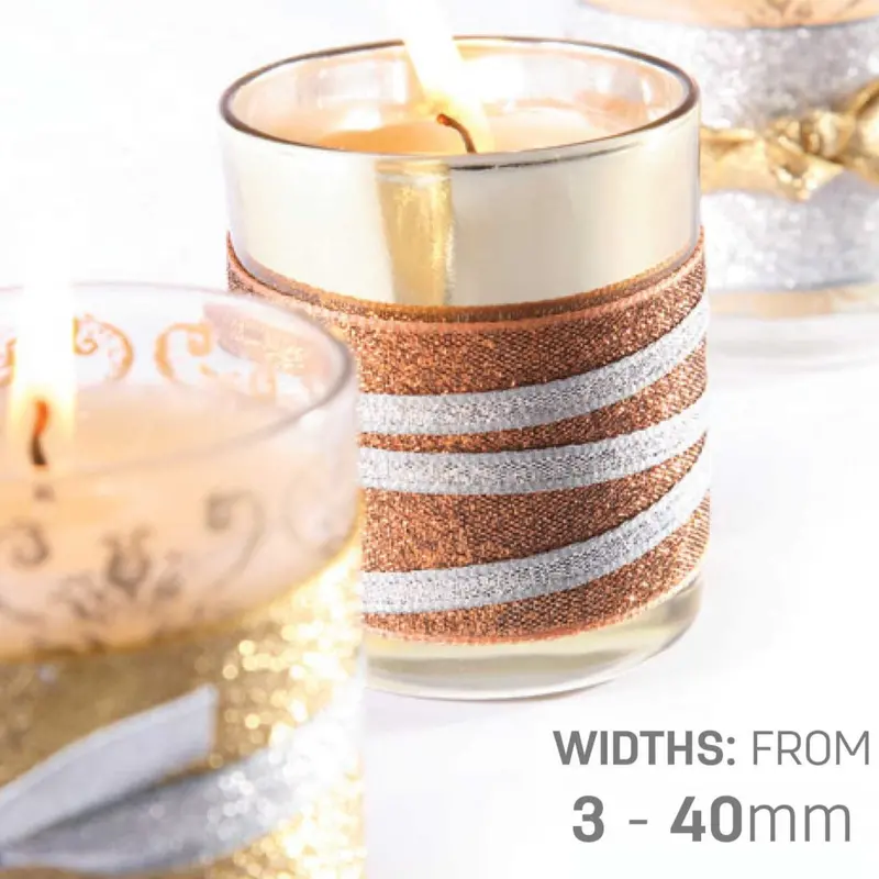 Berisfords Metallic Lamé Ribbon Copper 2