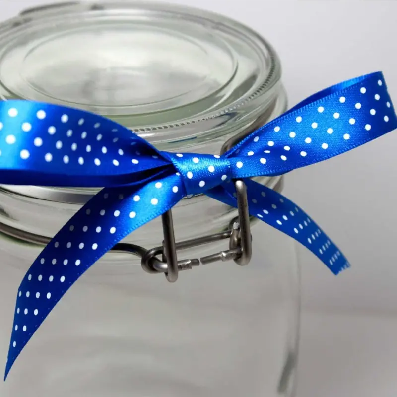 Berisfords Micro Dot Ribbon On 20M Rolls Royal Blue 2