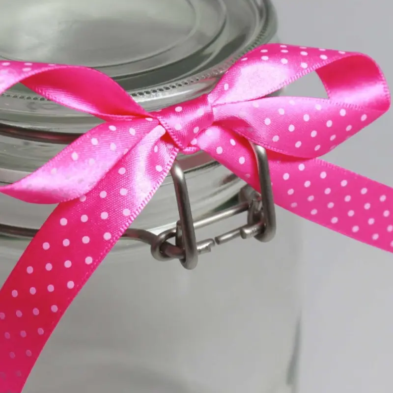 Berisfords Micro Dot Ribbon On 20M Rolls Shocking Pink 2