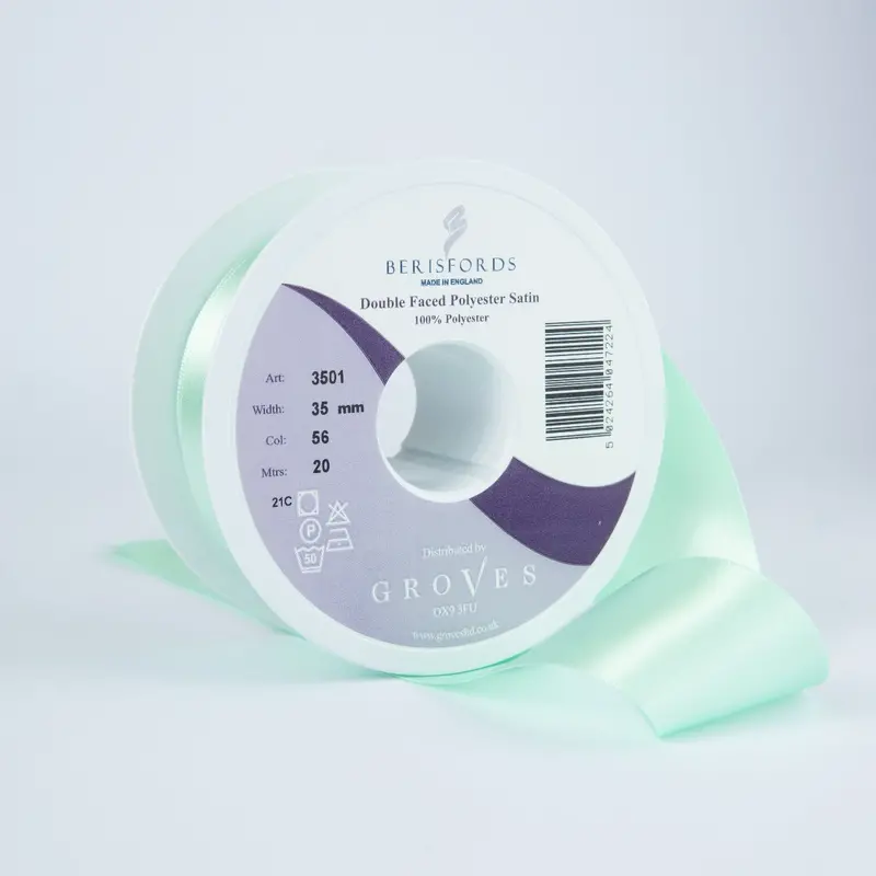 Berisfords Satin Ribbon, Mint 1