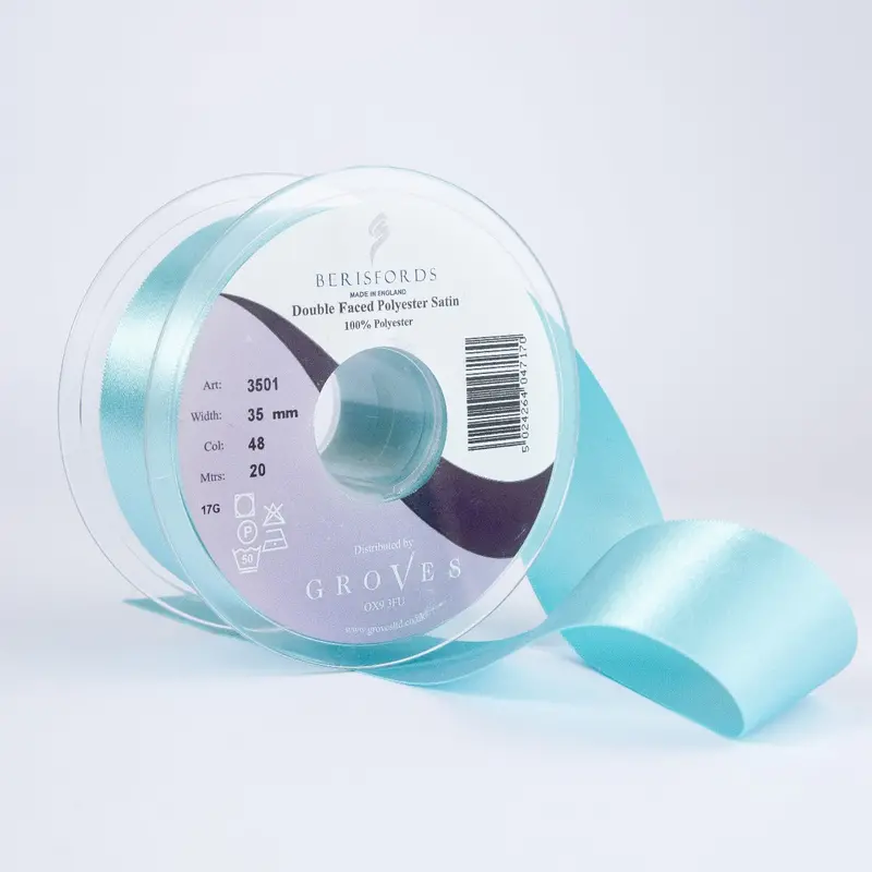 Berisfords Satin Ribbon, New Turquoise 1