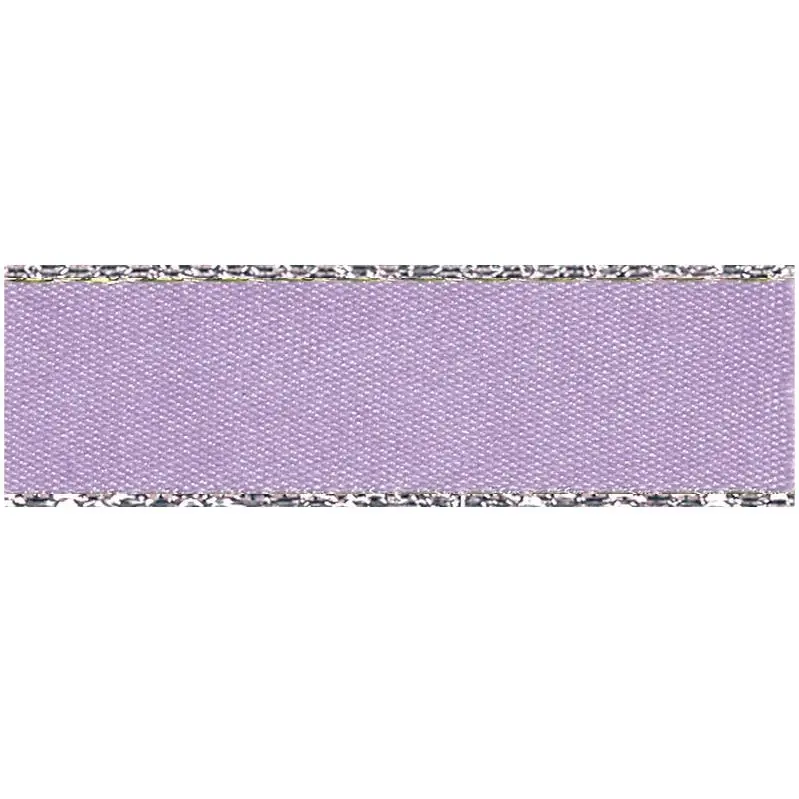 Berisfords Silver Edge Ribbon - Orchid | 20M Roll 1