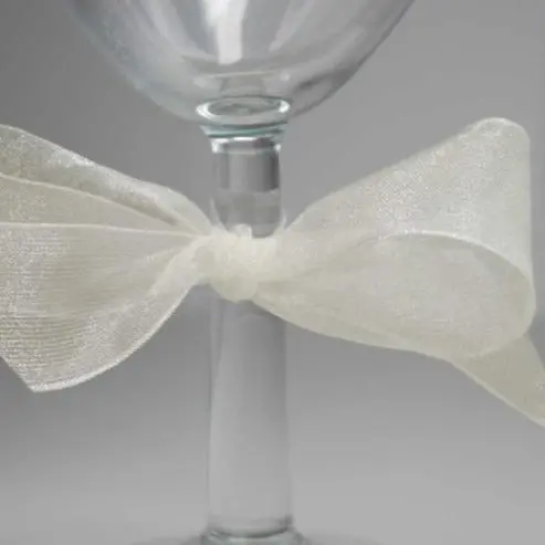 Berisfords Super Sheer Ribbon 25M - Bridal White 2