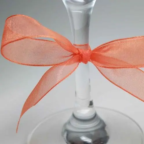 Berisfords Super Sheer Ribbon 25M - Orange 2