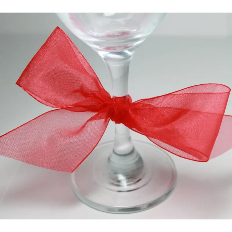 Berisfords Super Sheer Ribbon 25M Roll - Red 2