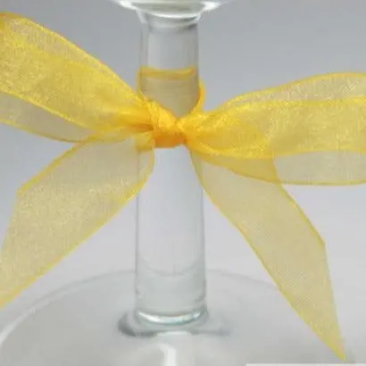 Berisfords Super Sheer Ribbon 25M Roll - Yellow 2