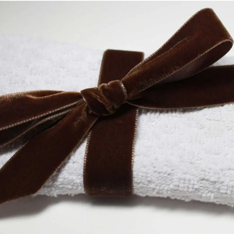 Berisfords Velvet Ribbon, Brown 2