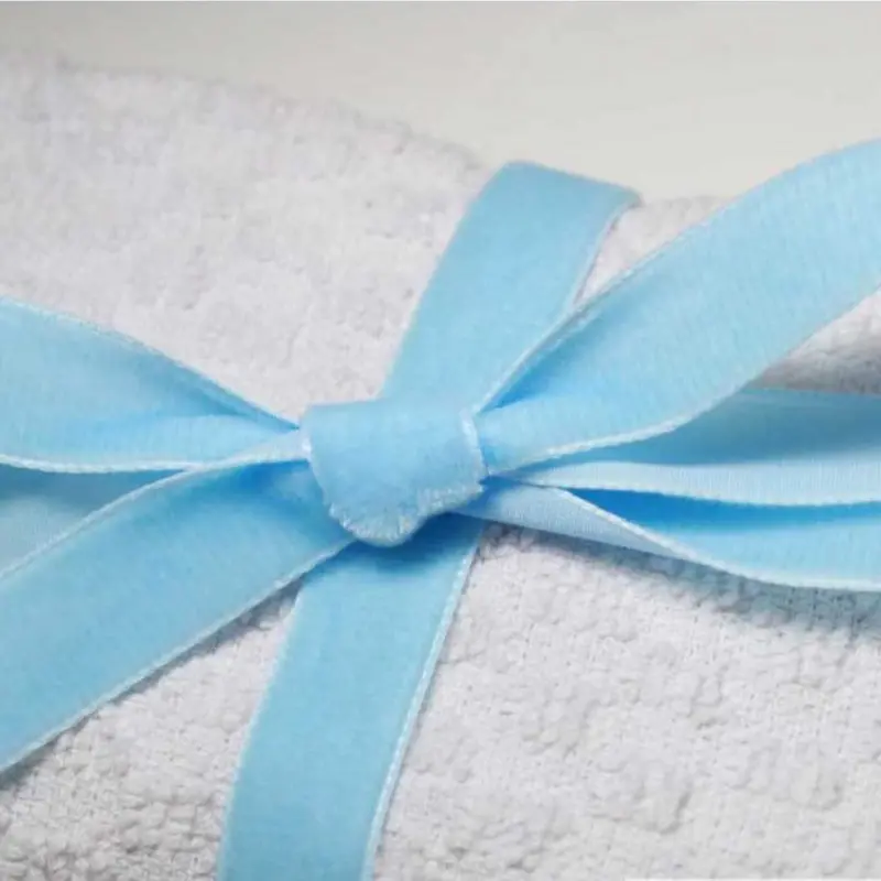 Berisfords Velvet Ribbon, Saxe Blue 2