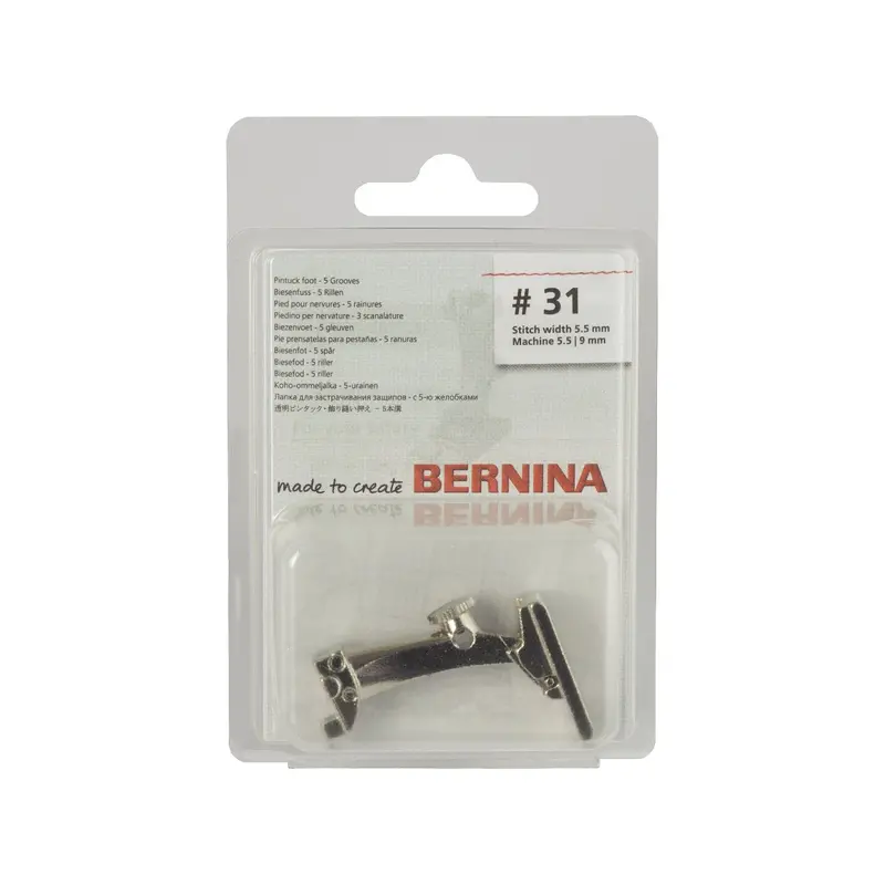 Bernina Foot 31 | Pintuck Foot With 5 Grooves 2