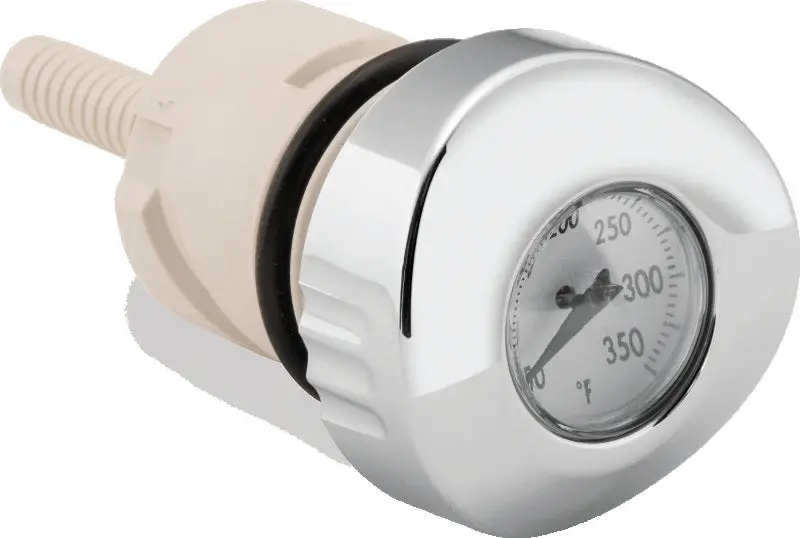 Bikers Choice 04-Up Sportster White Face Oil Temperature Gauge Dipstick 1