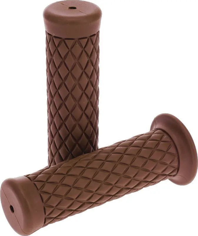 Bikers Choice 1 Inch Brown Quilted Grip 1