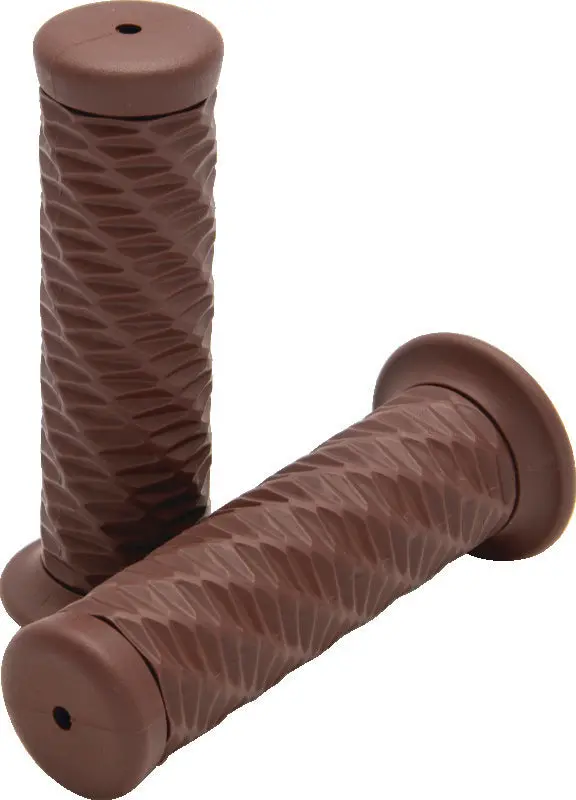 Bikers Choice 1 Inch Brown Spiral Grip 1