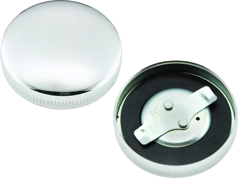 Bikers Choice 36-E73 Chrome Early Non-Vented Gas Cap Fatbob Tank Left Side Replaces H-D 61103-65 1